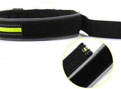 Reflective Grid Pattern Neoprene Pet Collars - Stylish Safety Accessories for Dogs and Cats